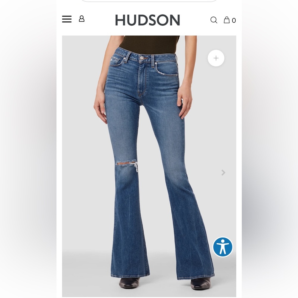Hudson Holly High Rise Flare Denim Jeans